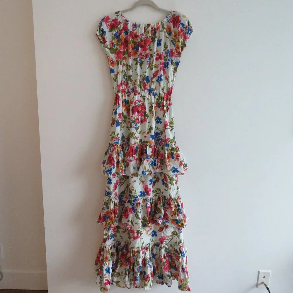 EYWASOULS MALIBU Inka Tiered Floral Maxi Dress Bohemian Summer - Size XS / S - Picture 13 of 16